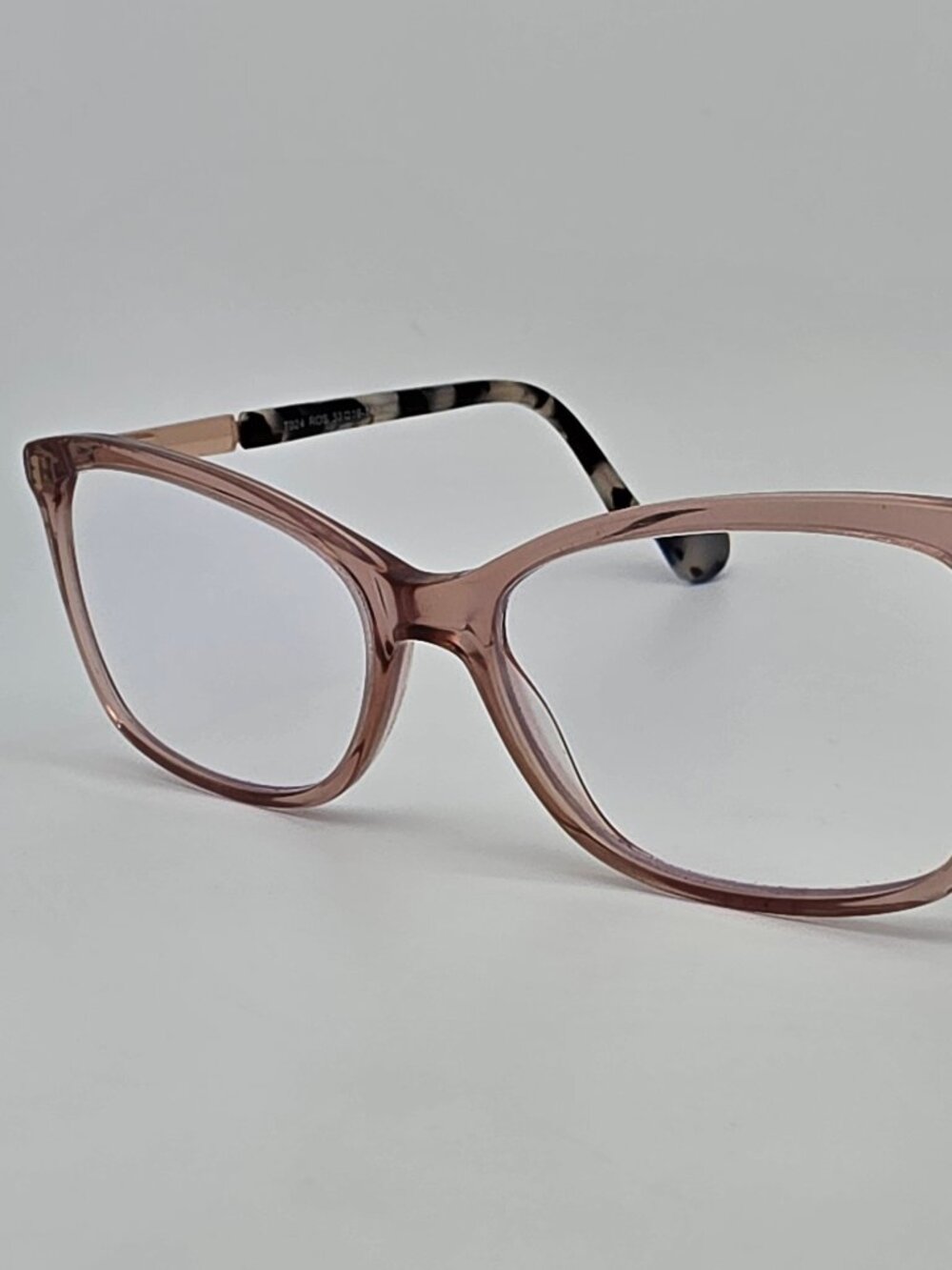 True Religion T024 Crystal Pink Rose Gold Eyeglasses Frame w Flexhinge 53-16-140